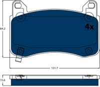 Bremžu uzliku kompl., Disku bremzes