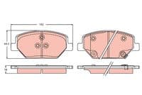 Bremžu uzliku kompl., Disku bremzes