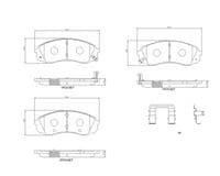Bremžu uzliku kompl., Disku bremzes