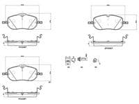Bremžu uzliku kompl., Disku bremzes