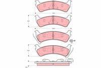 Bremžu uzliku kompl., Disku bremzes