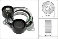 Siksnas spriegotājs, Ķīļsiksna