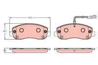 Bremžu uzliku kompl., Disku bremzes