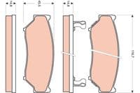 Bremžu uzliku kompl., Disku bremzes