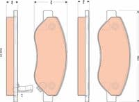 Bremžu uzliku kompl., Disku bremzes