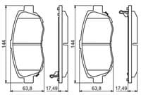 Bremžu uzliku kompl., Disku bremzes