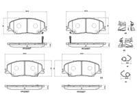 Bremžu uzliku kompl., Disku bremzes