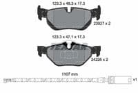 Bremžu uzliku kompl., Disku bremzes