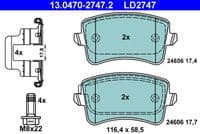 Bremžu uzliku kompl., Disku bremzes