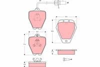 Bremžu uzliku kompl., Disku bremzes