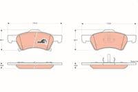Bremžu uzliku kompl., Disku bremzes