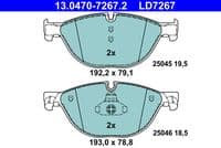 Bremžu uzliku kompl., Disku bremzes