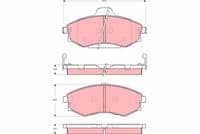 Bremžu uzliku kompl., Disku bremzes