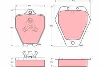 Bremžu uzliku kompl., Disku bremzes