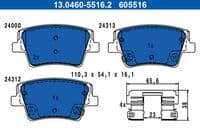 Bremžu uzliku kompl., Disku bremzes