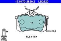 Bremžu uzliku kompl., Disku bremzes