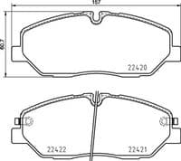 Bremžu uzliku kompl., Disku bremzes