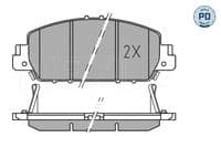 Bremžu uzliku kompl., Disku bremzes