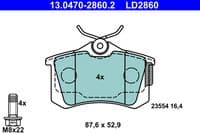 Bremžu uzliku kompl., Disku bremzes