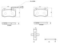 Bremžu uzliku kompl., Disku bremzes