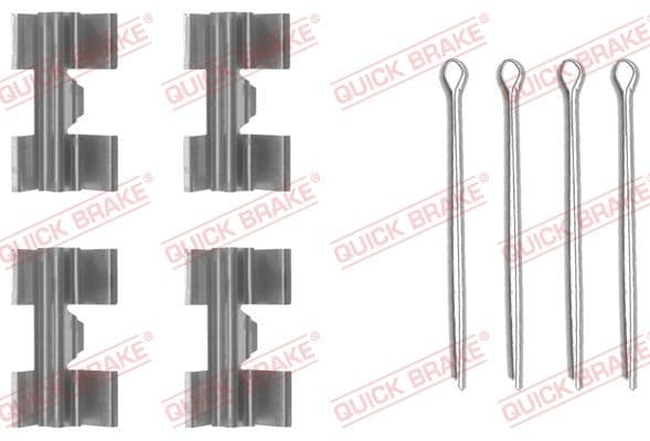 Piederumu komplekts, Disku bremžu uzlikas QUICK BRAKE 109-0969 1
