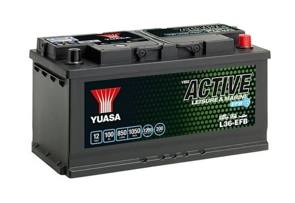 Startera akumulatoru baterija YUASA L36-EFB 1