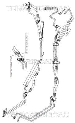 Hidrauliskā šļūtene, Stūres iekārta TRISCAN 8516 16038 1