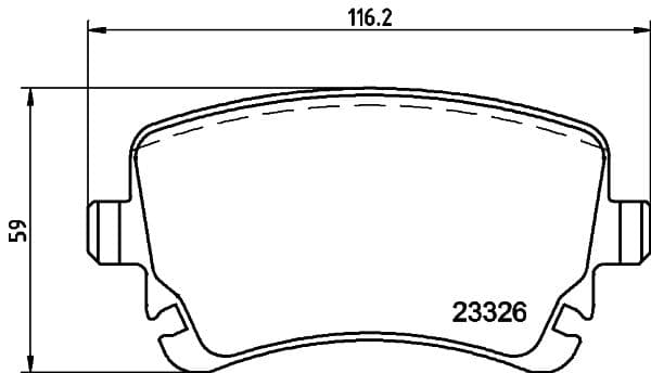 Bremžu uzliku kompl., Disku bremzes HELLA 8DB 355 010-971 1