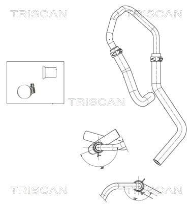 Hidrauliskā šļūtene, Stūres iekārta TRISCAN 8516 29059 1