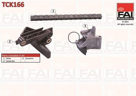 Sadales vārpstas piedziņas ķēdes komplekts FAI AutoParts TCK166 1