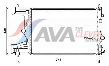 Radiators, Motora dzesēšanas sistēma AVA Clever Choice OLA2487 1