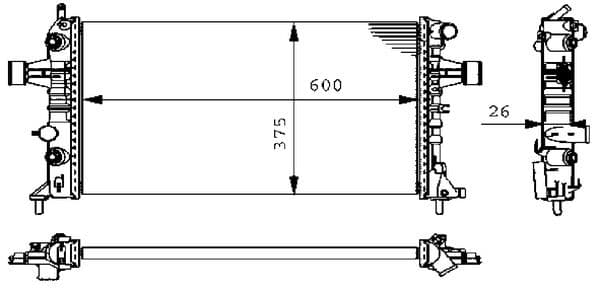 Radiators, Motora dzesēšanas sistēma MAHLE CR 228 000S 1