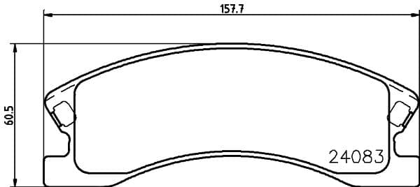 Bremžu uzliku kompl., Disku bremzes HELLA 8DB 355 011-541 1