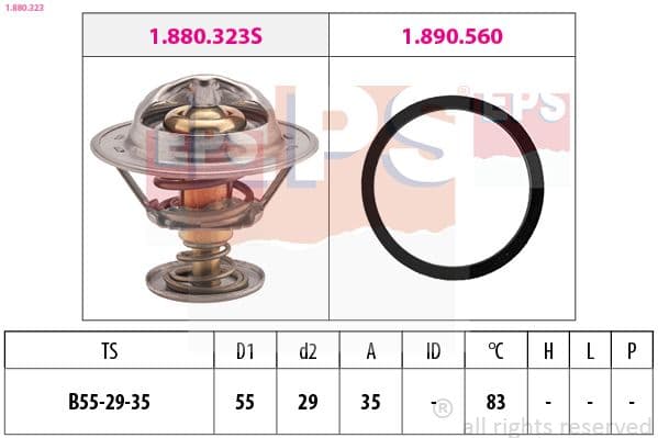 Termostats, Dzesēšanas šķidrums EPS 1.880.323 1