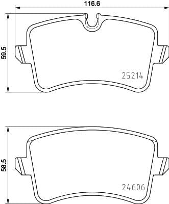 Bremžu uzliku kompl., Disku bremzes HELLA PAGID 8DB 355 016-001 1