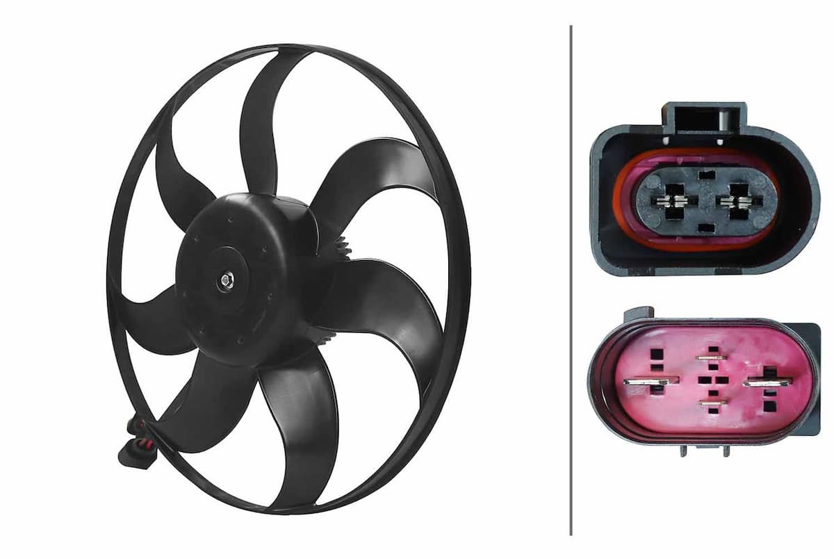 Ventilators, Motora dzesēšanas sistēma HELLA 8EW 366 420-131 1