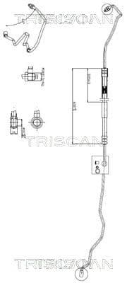 Hidrauliskā šļūtene, Stūres iekārta TRISCAN 8516 29041 1