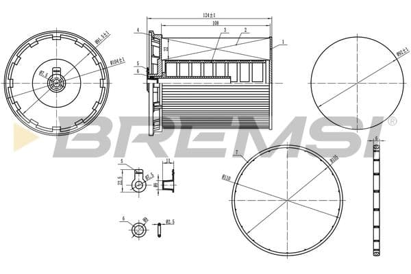 Degvielas filtrs BREMSI FE0802 1