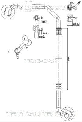 Augst-/Zemspiediena cauruļvads, Gaisa kond. sist. TRISCAN 9010 16015 1