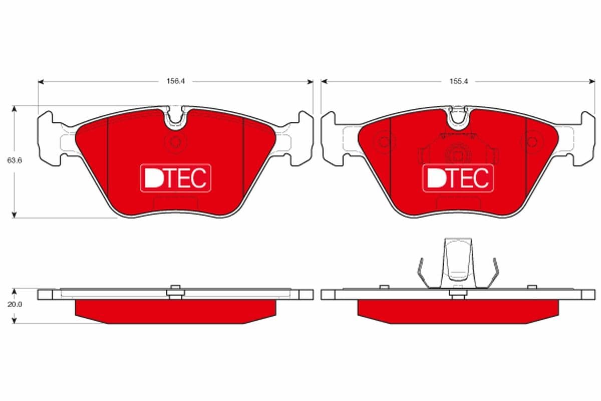 Bremžu uzliku kompl., Disku bremzes TRW GDB1531DTE 1
