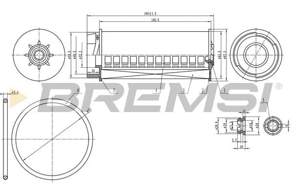 Degvielas filtrs BREMSI FE0334 1