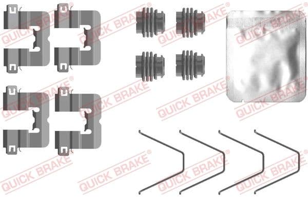 Piederumu komplekts, Disku bremžu uzlikas QUICK BRAKE 109-0114 1