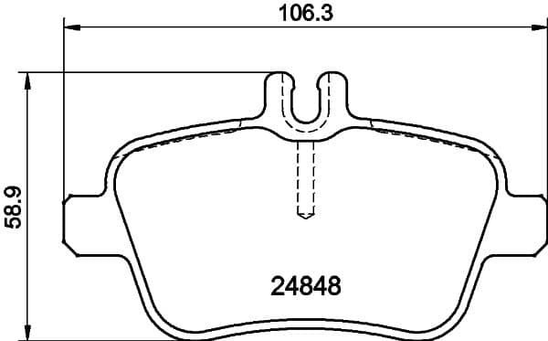 Bremžu uzliku kompl., Disku bremzes HELLA 8DB 355 021-791 1