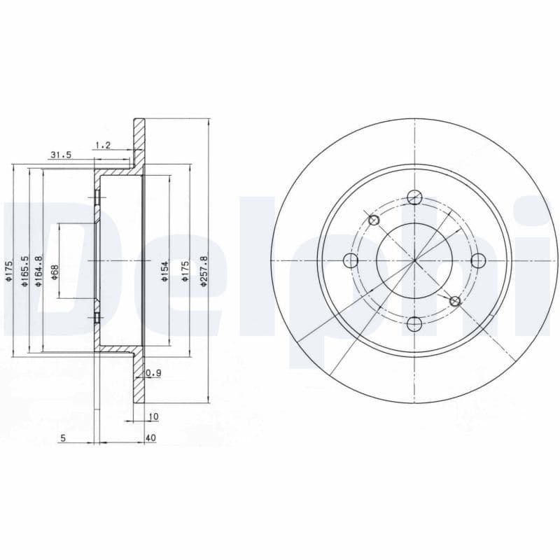 Bremžu diski DELPHI BG2633 1