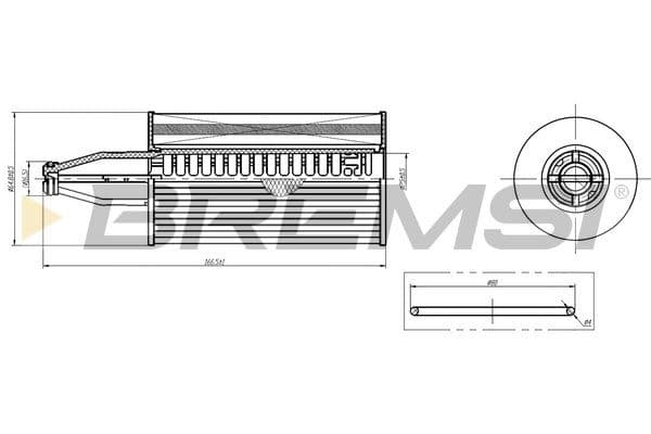 Eļļas filtrs BREMSI FL2470 1