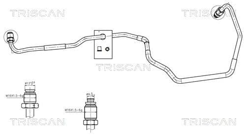 Hidrauliskā šļūtene, Stūres iekārta TRISCAN 8516 43007 1