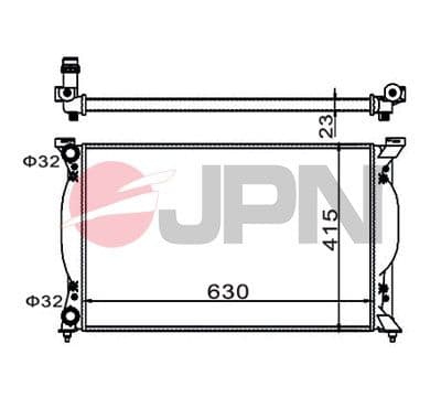 Radiators, Motora dzesēšanas sistēma JPN 60C9004-JPN 1