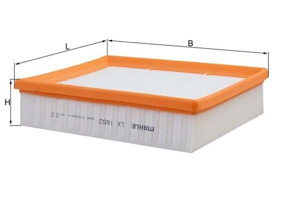 Gaisa filtrs MAHLE LX 1652 1