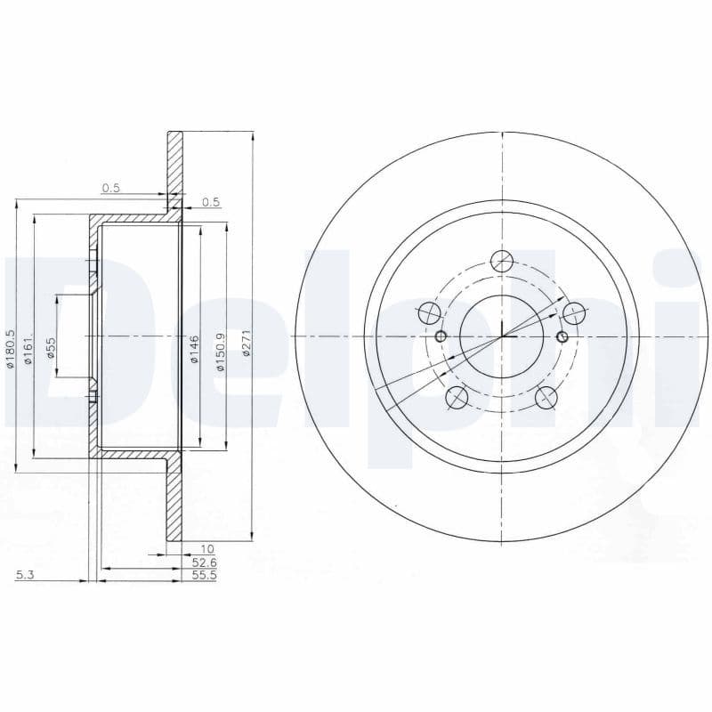 Bremžu diski DELPHI BG3922 1