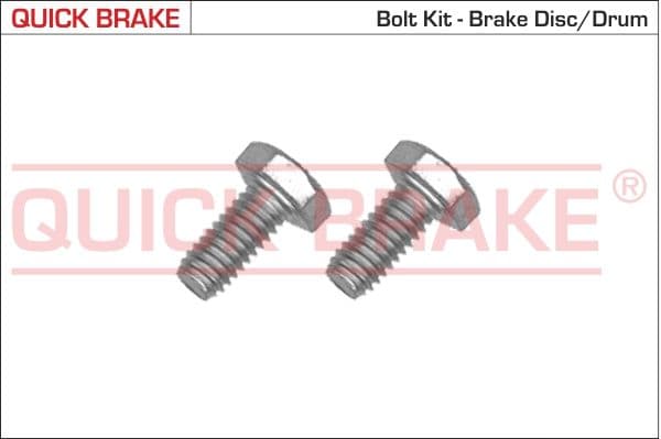 Skrūvju komplekts, Bremžu disks QUICK BRAKE 4904K 1